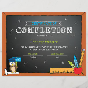 Elementary Graduate Completion Certificate PDF -1