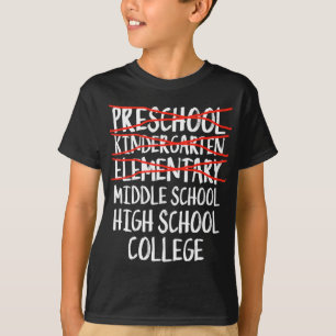 Elementary Graduation Gift Middle school back to s T-Shirt