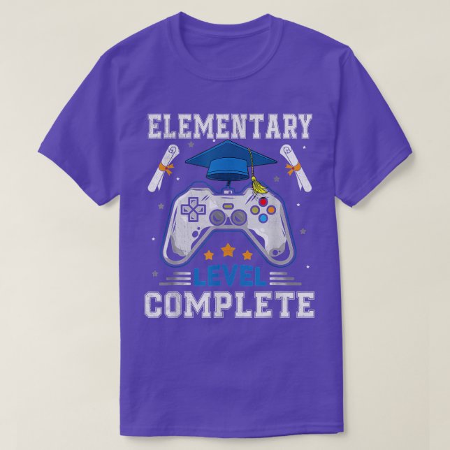 Elementary Level Complete Class Of 2022 Graduation T-Shirt (Design Front)