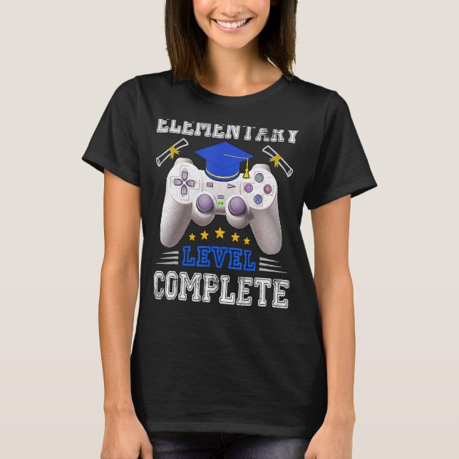 Elementary Level Complete Class Video Games Gradua T-Shirt (Front)