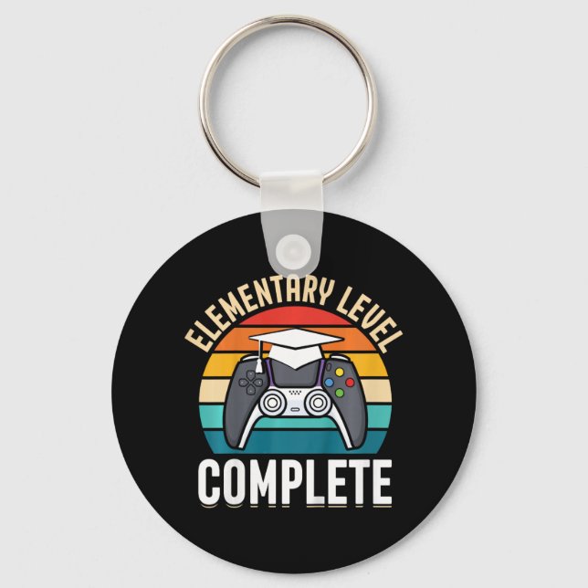 Elementary Level Complete Gamer Cl Of 2024 Graduat Key Ring (Front)