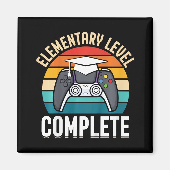 Elementary Level Complete Gamer Cl Of 2024 Graduat Magnet (Front)