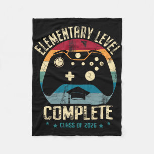 Elementary Level Complete Gamer Cl Of 2026 Graduat Fleece Blanket
