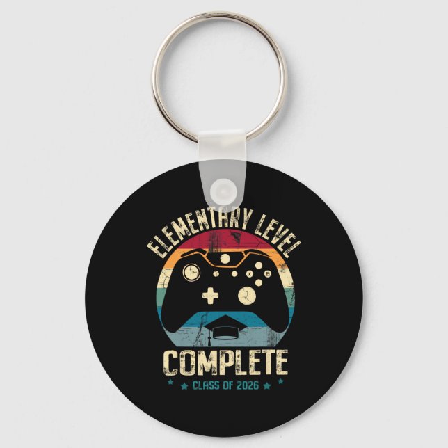 Elementary Level Complete Gamer Cl Of 2026 Graduat Key Ring (Front)