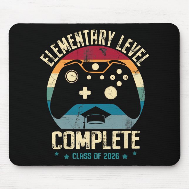 Elementary Level Complete Gamer Cl Of 2026 Graduat Mouse Pad (Front)