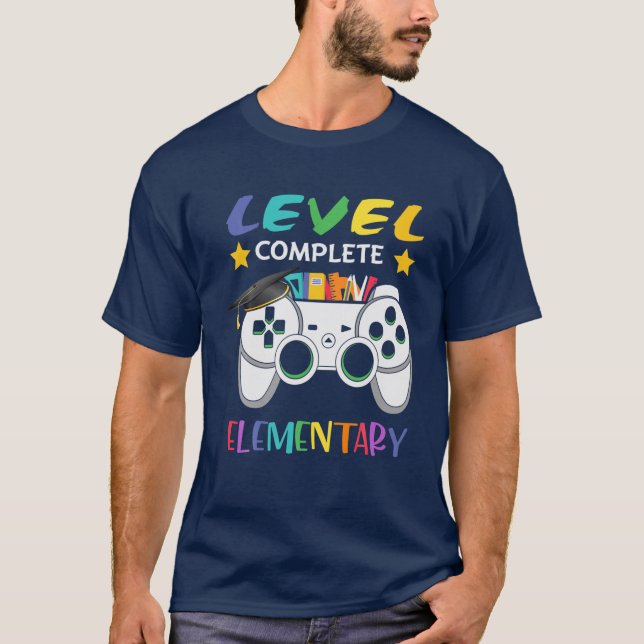Elementary Level Complete Gamer Class Of 2022 Grad T-Shirt (Front)