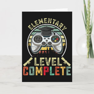 Elementary Level Complete Gamer Elementary Graduat Card