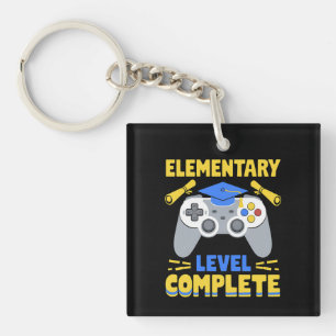 Elementary Level Complete Gaming Gamer Graduation Key Ring