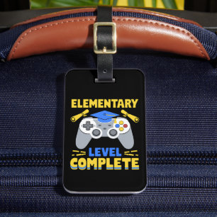 Elementary Level Complete Gaming Gamer Graduation Luggage Tag