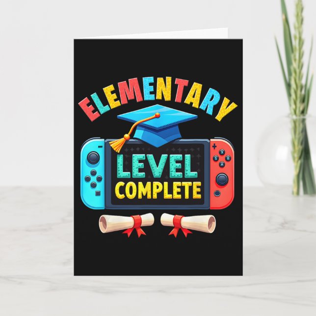 Elementary Level Complete Graduation Cl 2025 Gamer Card (Front)
