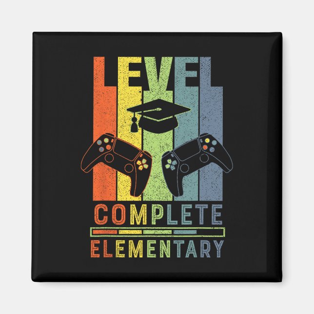 Elementary Level Complete Graduation Cl 2025 Gamer Magnet (Front)