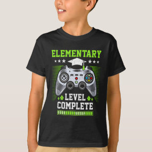 Elementary Level Complete Graduation Cl 2025 Gamer T-Shirt