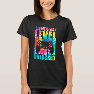 Elementary Level Unlocked Tie Dye Back To School K T-Shirt