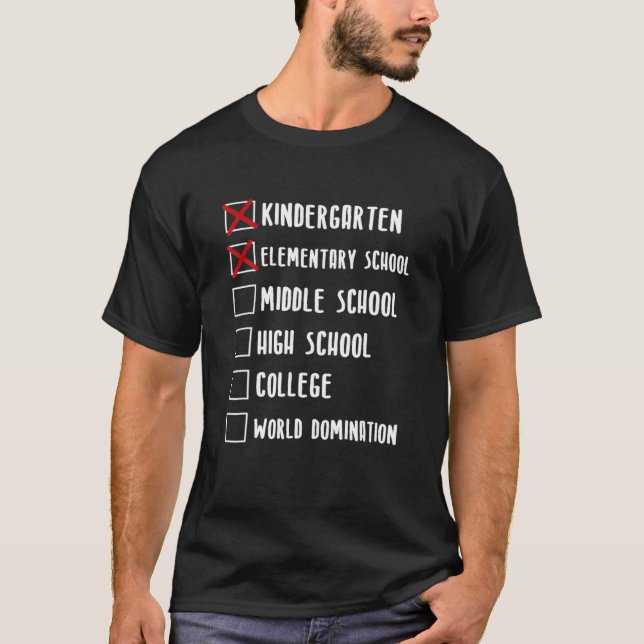 Elementary, Middle School, High School, College Cl T-Shirt (Front)