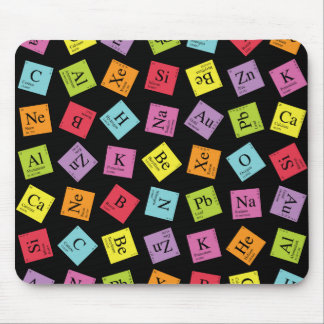 Elementary Periodic (Dark) Mouse Pad
