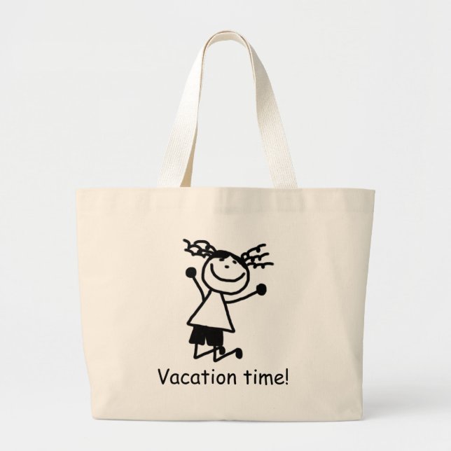 Elementary Primary School vacation jumbo Book Bag (Front)