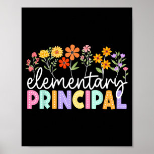 Elementary Principal Wildflower Back To School Poster