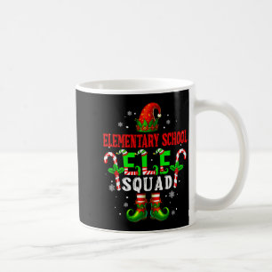 Elementary School Elf Squad Xmas Elf Hat Scute Ss Coffee Mug