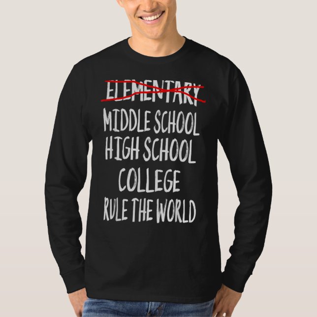 Elementary School Graduation 6th Grade Graduation  T-Shirt (Front)