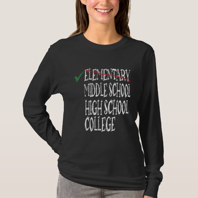 Elementary School Graduation 6th Grade Graduation T-Shirt (Front)
