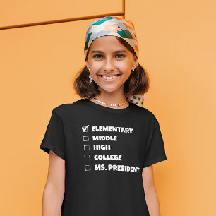 Elementary School Graduation Ms. President T-Shirt