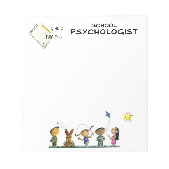 Elementary School Psychologist Note Pad (Front)