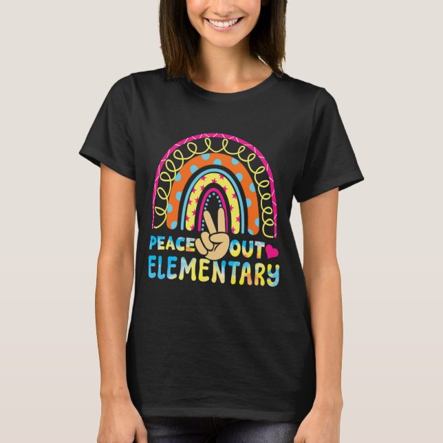 Elementary Student Bye Schools Out Last Cl Summer  T-Shirt (Front)