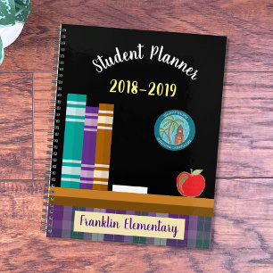 Elementary student planner with district logo