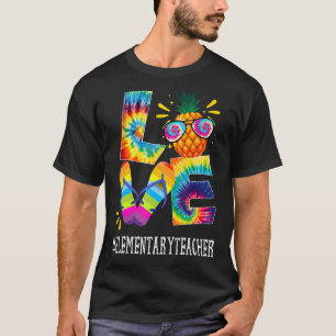 Elementary Teacher Love Pineapple Summer Off Duty T-Shirt
