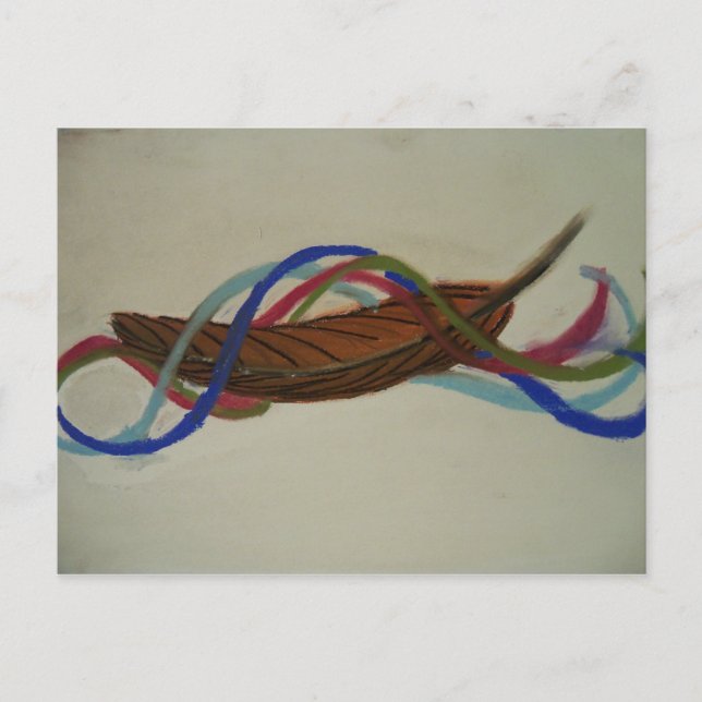 elements feather postcard (Front)