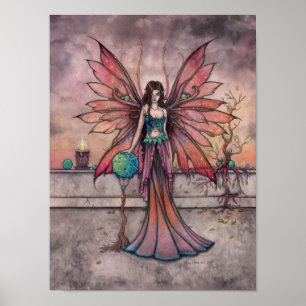 Elements in Sync Fairy Fantasy Art Poster