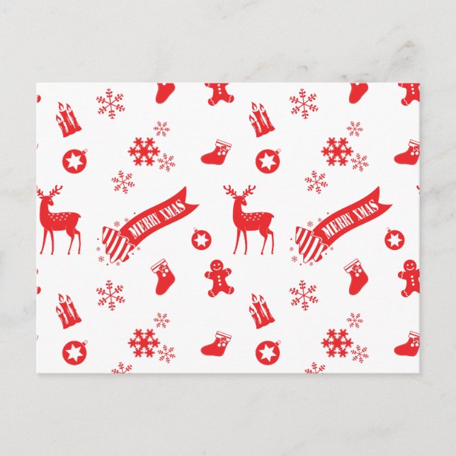 Elements of Christmas Holiday Postcard (Front)