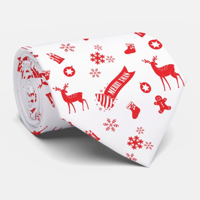 Elements of Christmas Tie (Rolled)