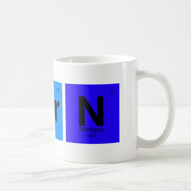 Elements of Good Knitting from the Periodic Table Coffee Mug (Right)