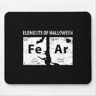 Elements Of Halloween Shirt (fear) Periodically Mouse Pad