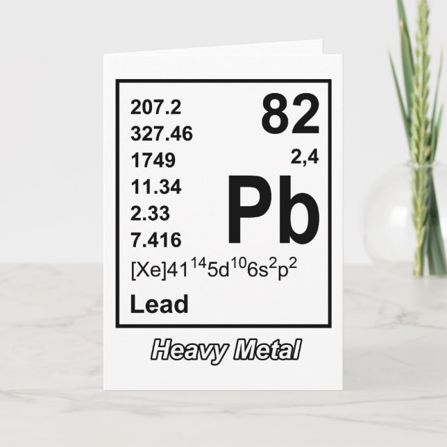Elements of Heavy Metal Greeting Card (Front)