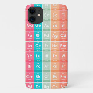 Elements of the Periodic Table Colourful Pattern Case-Mate iPhone Case