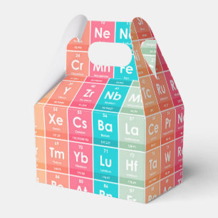 Elements of the Periodic Table Colourful Pattern Favour Box