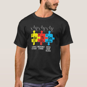 Elements Periodic Table Autism Awareness Asd Men W T-Shirt