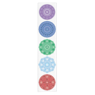 Elements Platonic Solids Mandala Table Runner