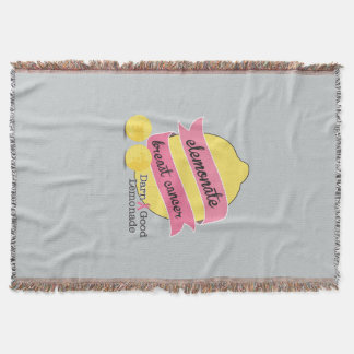 Elemonate Breast Cancer and Stay Warm Throw Blanket