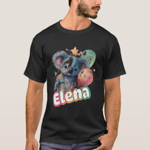 Elena - Adorable Girl Name With Cute Koala T-Shirt