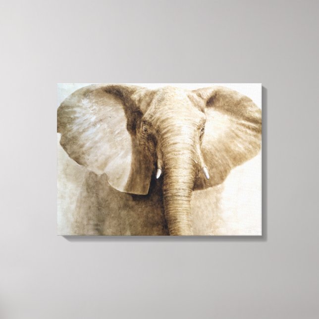 Elephant 2004 canvas print (Front)