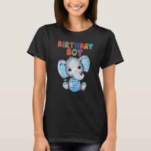 Elephant 3rd Birthday Boy Kids 3 Years Old Elephan T-Shirt