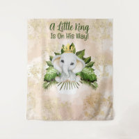 Elephant A Little King Is On His Way Baby Shower