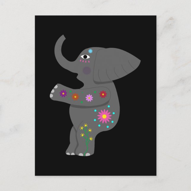 Elephant abundance postcard (Front)
