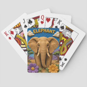 Elephant Acacia Ridge Modern KlayKoo Playing Cards