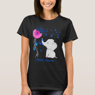 Elephant Alopecia Awareness - Alopecia Ribbon Gift T-Shirt