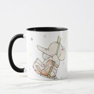 Elephant and Bunny Coffee Mugs