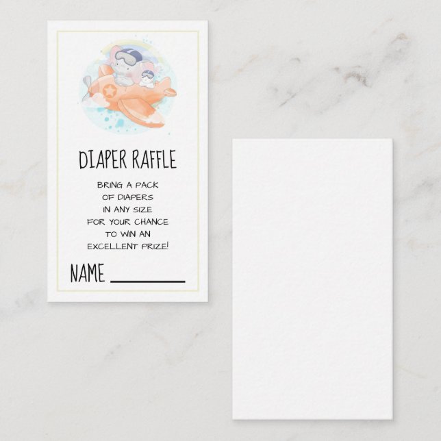 Elephant and Bunny Pilots  Enclosure Card (Front/Back)